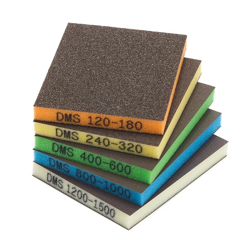 Шарено двострано сунѓерче за брусење